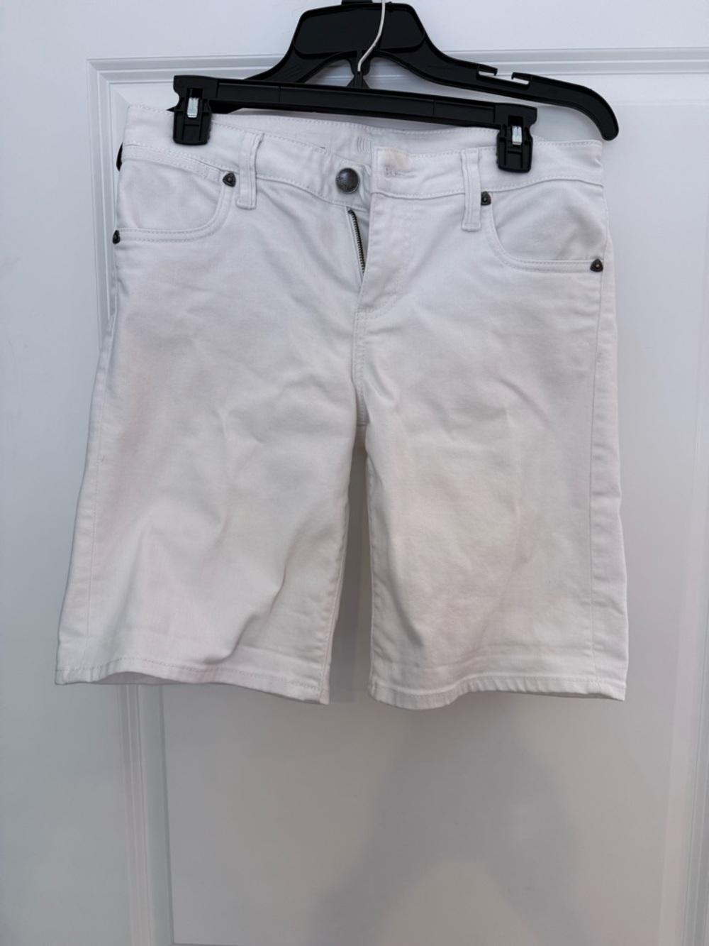 Kut From the Kloth Catherine White Boyfriend Shorts cotton Women size 6